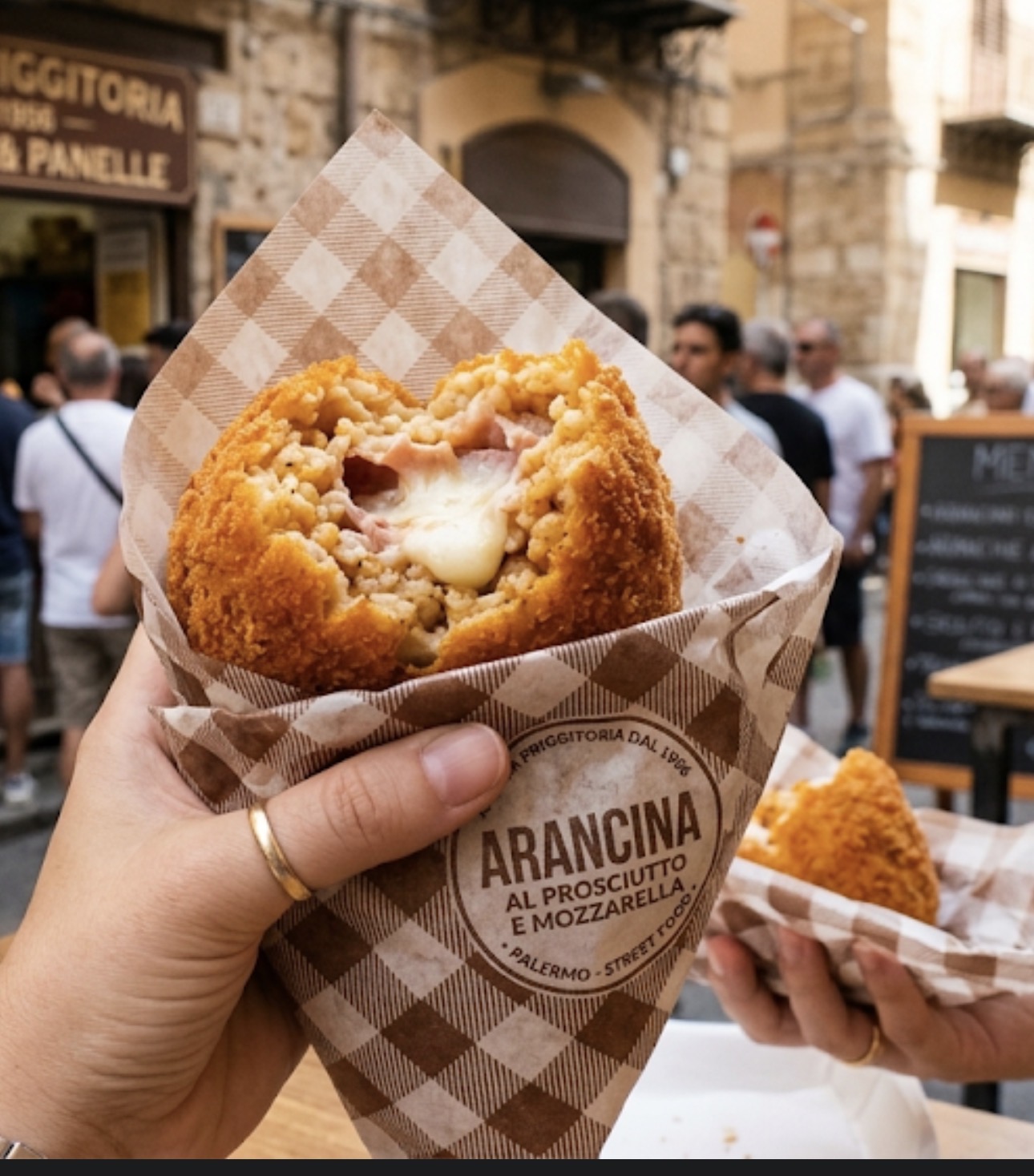 Arancina Siciliana Prosciutto e Mozzarella
